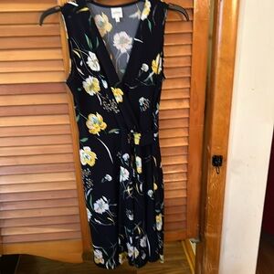 Kaileigh Black Floral Dress